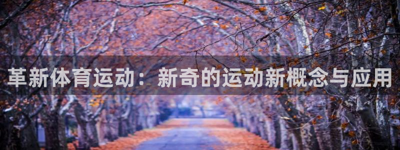意昂5体育f开户：革新体育运动：新奇的运动新概念与应用